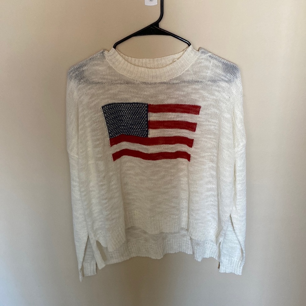 COPY - Moon and Madison American Flag Sweater